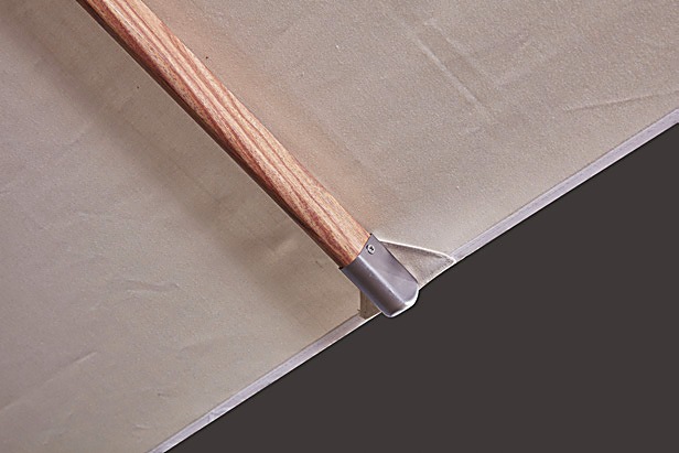 Aluminum Wooden Color Hanging Umbrella