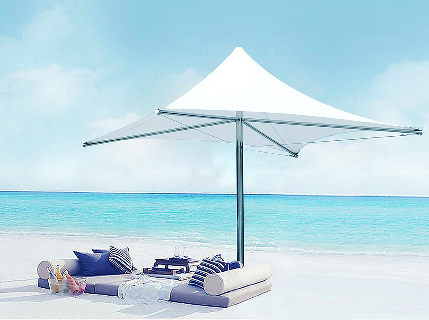 Stainless Steel Membrane Structure Umbrella