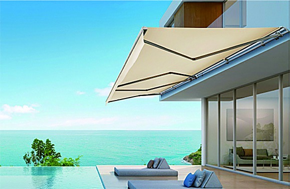 Steel Side Pole Membrane Structure Umbrella