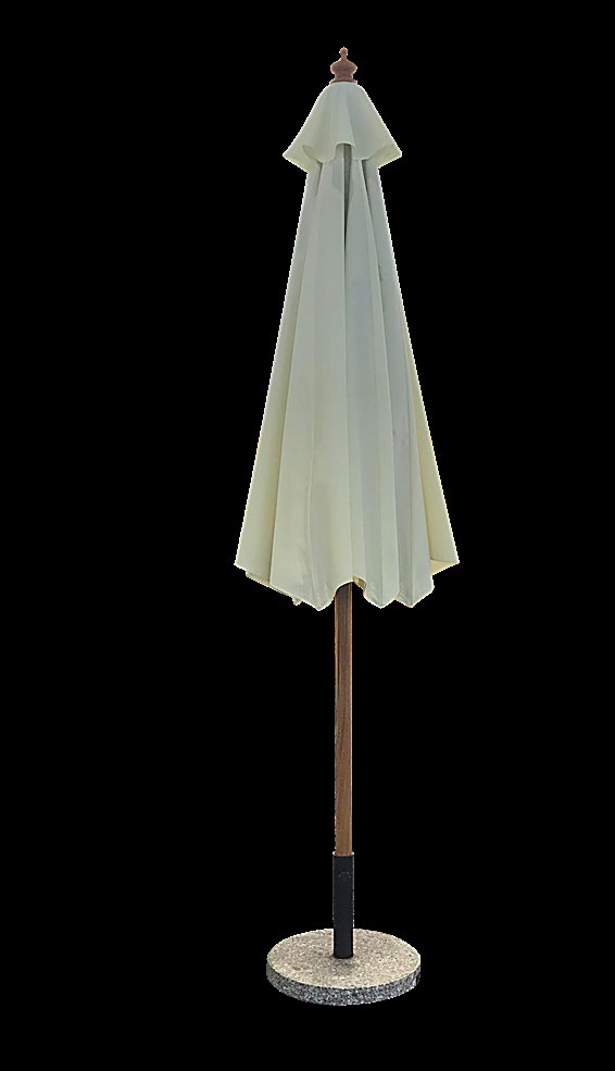 48mm Pole Aluminum Wooden Color Umbrella