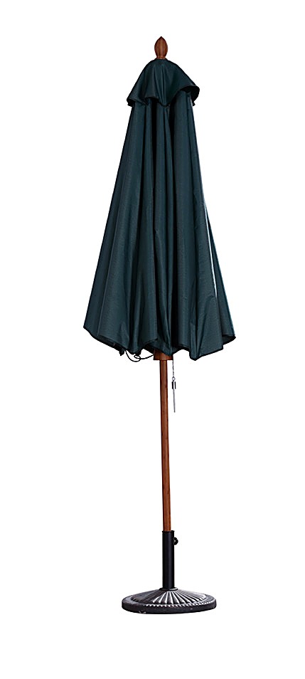 38mm Pole Pulley System Bamboo Umbrella